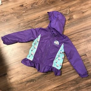 Girls’ Rain Jacket (6, 6x) EUC